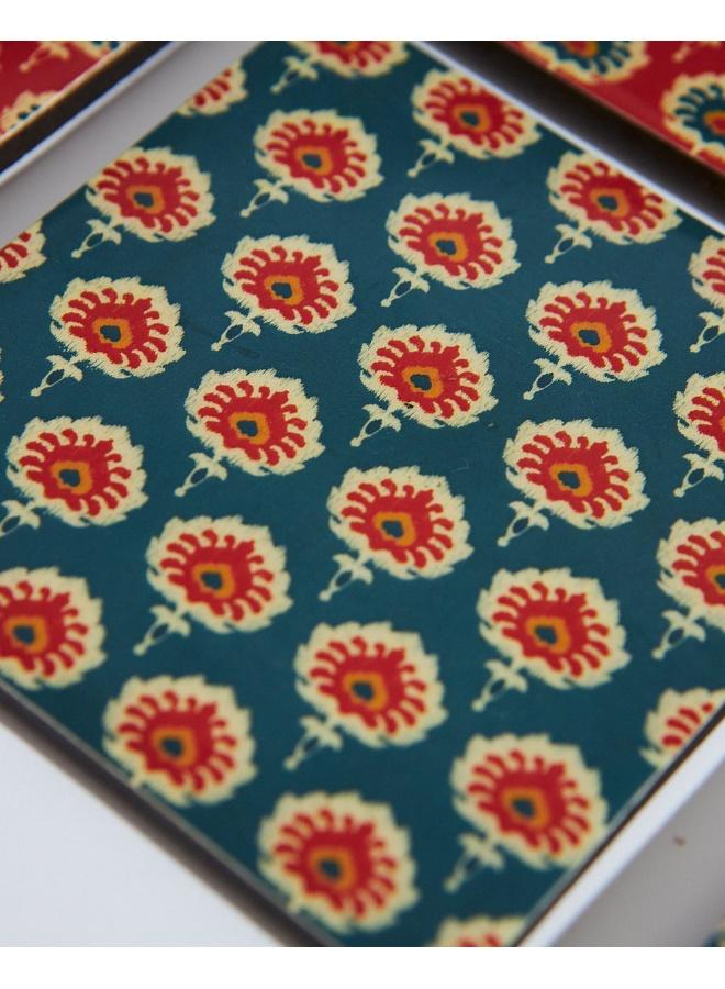 Chumbak Blooming Buds Coaster, Set of 6 - Image 5