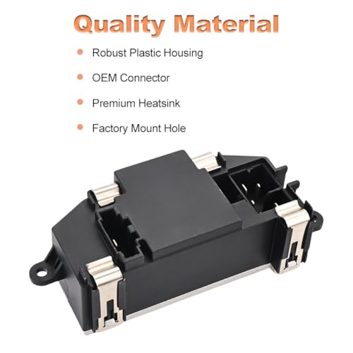 zayody HVAC Heater Blower Motor Resistor Compatible with Audi Q3 Q7 TT Quattro Volkswagen CC Beetle Eos Golf R GTI Passat Tiguan Blower Motor Resistor Replacement for 3C0907521D 3C0907521F 3C0907521G - Image 5