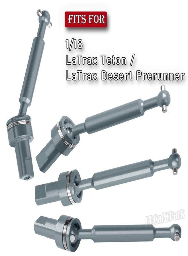 محاور عمود الدفع الأمامي والخلفي المصنوعة من سبائك الألومنيوم من BRCatWPark، بالإضافة إلى ترقيات سداسية العجلات، قطع غيار لسيارات LaTrax Teton/LaTrax Desert Prerunner بمقياس 1/18، عمود دفع من الألومنيوم CVD، تيتانيوم - Image 2