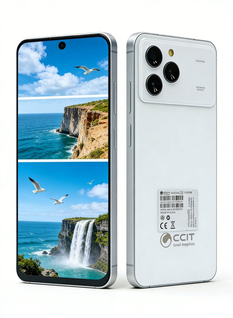 CCIT NOTE70 Pro 5G Smartphone, 7.2" Display, 8GB RAM, 256GB Storage, 5000mAh Battery - White - Image 1