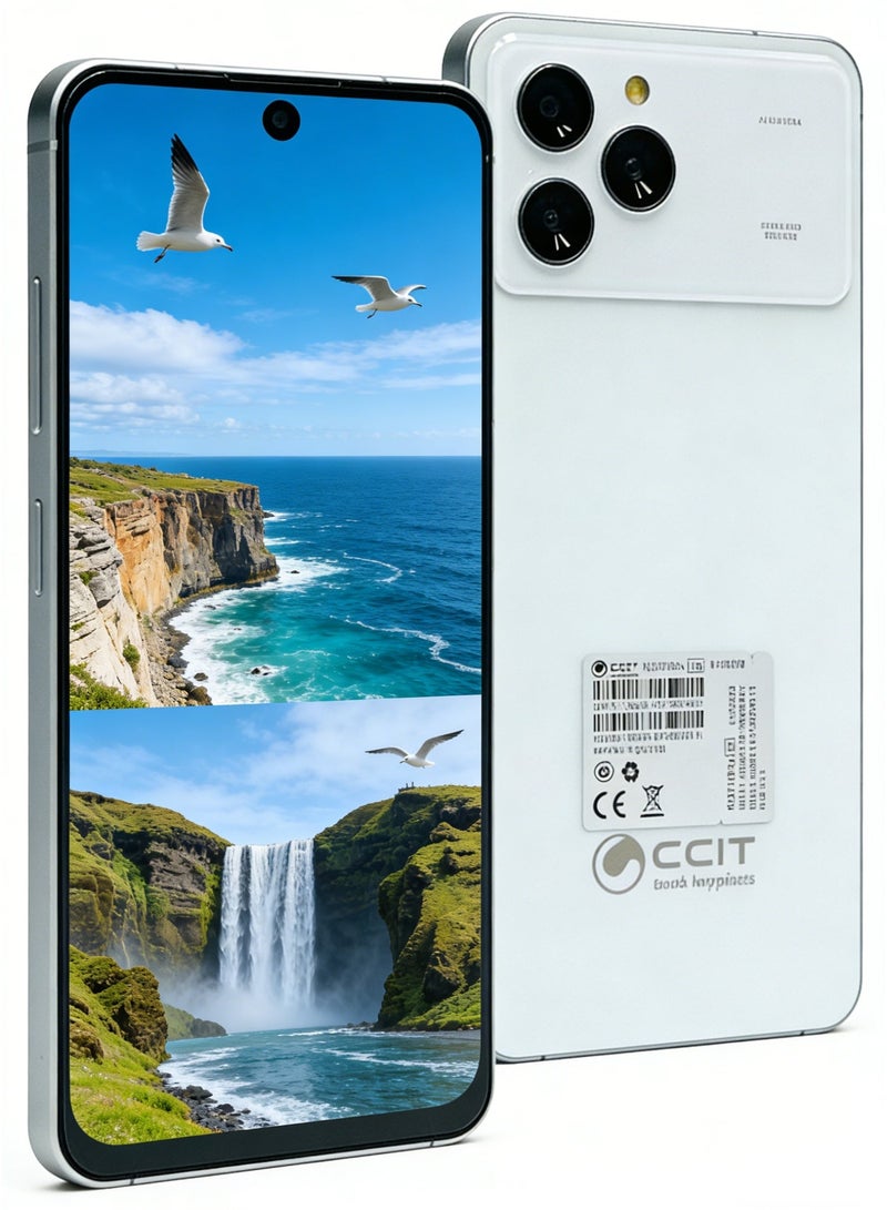 CCIT NOTE70 Pro 5G Smartphone, 7.2" Display, 8GB RAM, 256GB Storage, 5000mAh Battery - White - Image 2