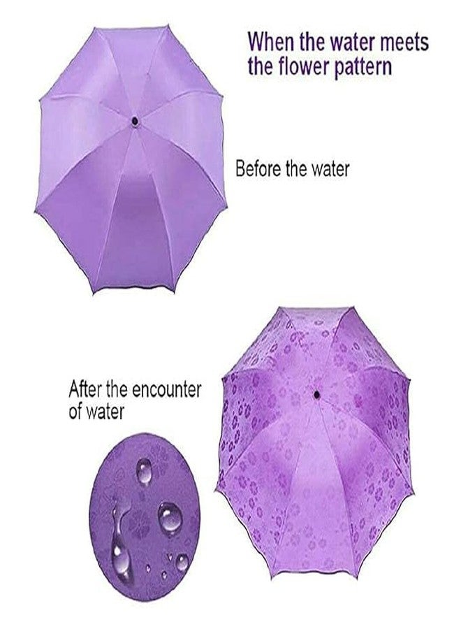 TADRUP Flower Printed Magic Umbrella For Men And Women || Windproof And Waterproof Umbrella || Umbrella For Rain And UV Protection (MultiColor, Pack of 1) - Image 2