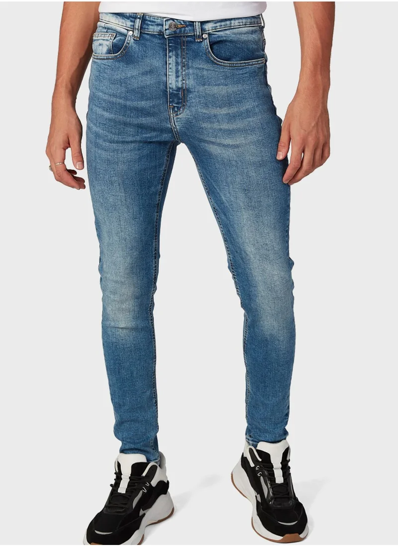 Lee Cooper Mid Wash Skinny Fit Jeans