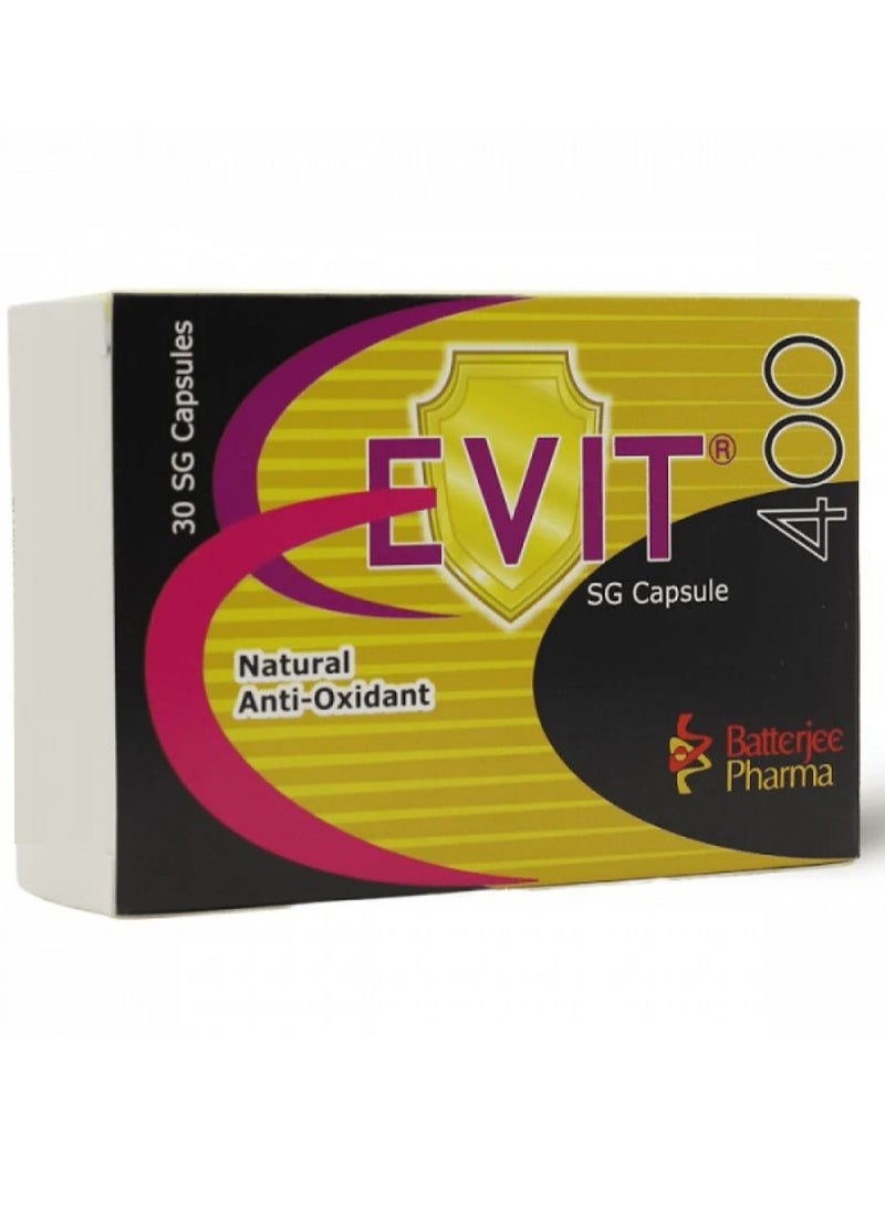 Batterjee Pharma - E VIT 400 MG 30 CAPSULE Vitamin E - Image 1