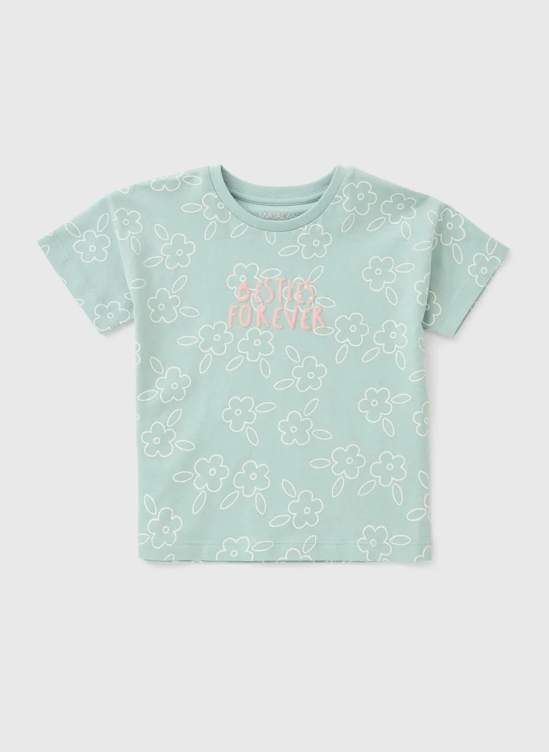 Girls Sage Besties T-Shirt