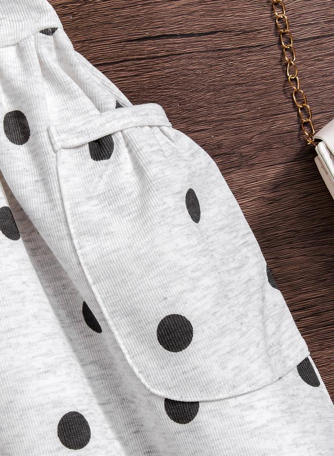 Take Two Girls Polka Dot Print Casual Dress - Image 5