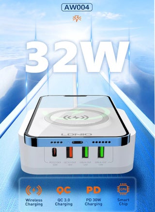 32W Wireless Charger, 5-in-1 Multi-Device Wireless Charging Station, 15W Max Qi-Certified Wireless Charger & 20W USB-C Port Fast Charger Compatible with iPhone, iPad, AirPods, Samsung, Tablet - view 5