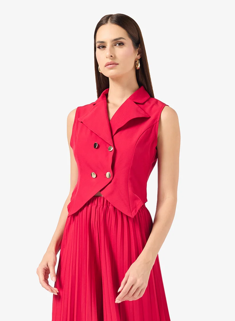 ELLA  Vest With Pleated Pant Set for Women | Best Price UAE