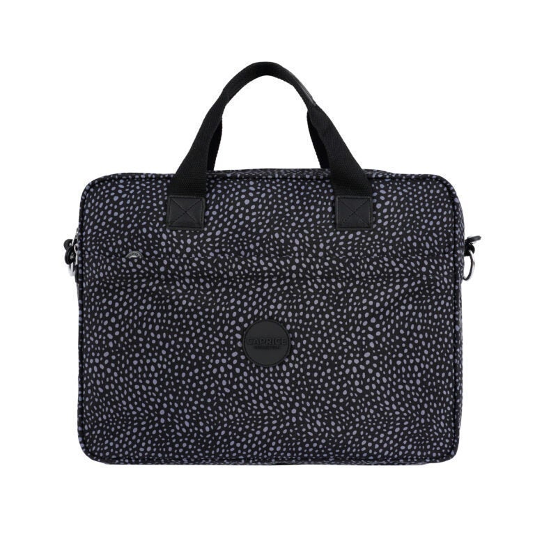 مجموعة كابريس حقيبة لابتوب للجنسين من كابريس كوليكشن – رمادي فحمي، نايلون مقاوم للماء، قسم مبطن، تناسب لابتوبات حتى 15.6 بوصة، سعة 12.4 لتر - Image 1