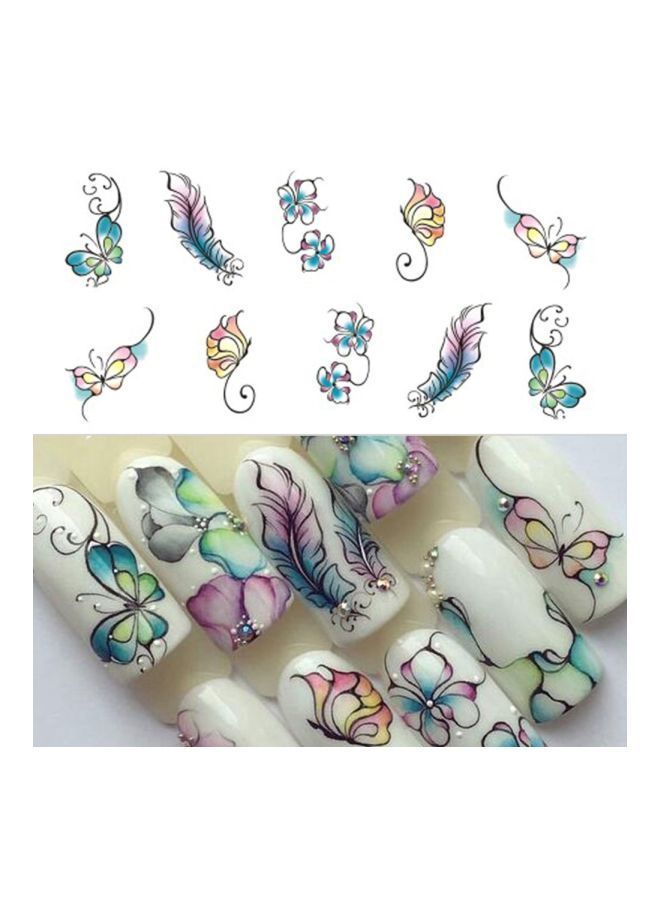 NIBEMINENT Watermark Nail Art Stickers Multicolor - Image 2