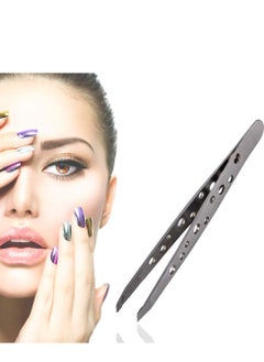 Generic Tweezers Eyebrow Clip Stainless Steel Shaping for Precise Eyebrows care for Men and Women  - Image 2