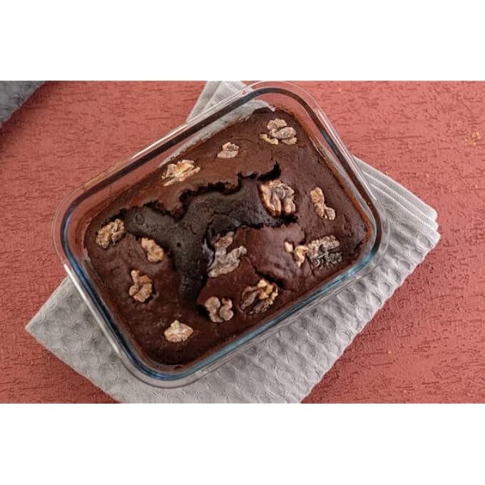 Borcam Glass Baking Dish Set Of 3 Size 1040 Ml And 1520 Ml For Cooking Baking And Roasting Casserole Dish Borosilicate Glass Bpa Free Microwave And Dishwasher Safe Loaf Tray - Image 4