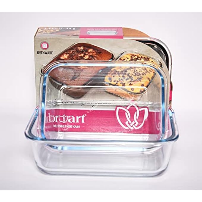 Borcam Glass Baking Dish Set Of 3 Size 1040 Ml And 1520 Ml For Cooking Baking And Roasting Casserole Dish Borosilicate Glass Bpa Free Microwave And Dishwasher Safe Loaf Tray - Image 3