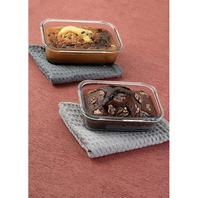 Borcam Glass Baking Dish Set Of 3 Size 1040 Ml And 1520 Ml For Cooking Baking And Roasting Casserole Dish Borosilicate Glass Bpa Free Microwave And Dishwasher Safe Loaf Tray - Image 5