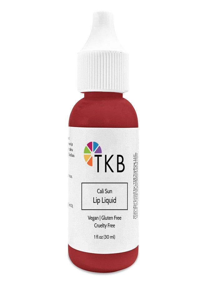 TKB Trading, LLC TKB Lip Liquid Color | Liquid Lip Color for TKB Gloss Base, DIY Lip Gloss, Pigmented Lip Gloss and Lipstick Colorant, Made in USA (1floz (30ml), Cali Sun) - Image 1