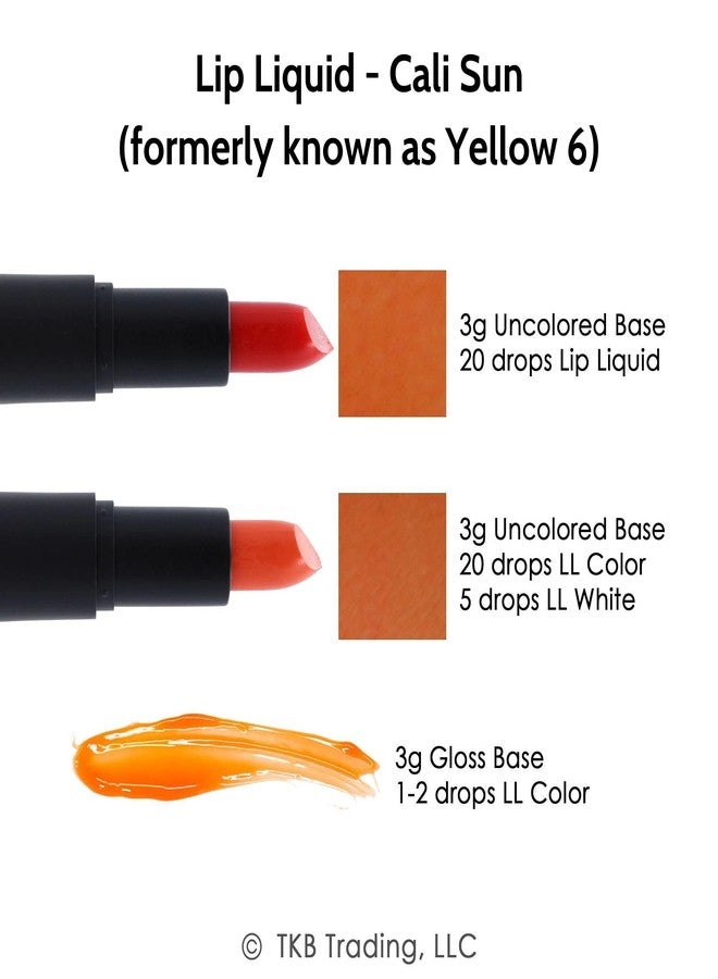 TKB Trading, LLC TKB Lip Liquid Color | Liquid Lip Color for TKB Gloss Base, DIY Lip Gloss, Pigmented Lip Gloss and Lipstick Colorant, Made in USA (1floz (30ml), Cali Sun) - Image 2