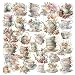 CATaireen Vintage Vellum Stickers Floral Plants Elements Scrapbooking Supplies Flowers Botanic Natural Translucent Paper SelfAdhesive JunkJournal Items Tea Cup - Image 2