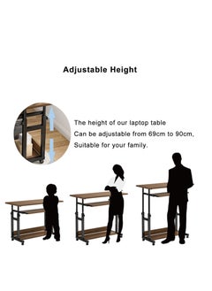 Adjustable Computer Table 80 X 45cm Movable Laptop Computer Desks with Keyboard Tray for Office Home - pzsku/ZB723452466F51BAF8F29Z/45/_/1671583143/23b00b49-991b-4a78-8676-24fb0afc0489