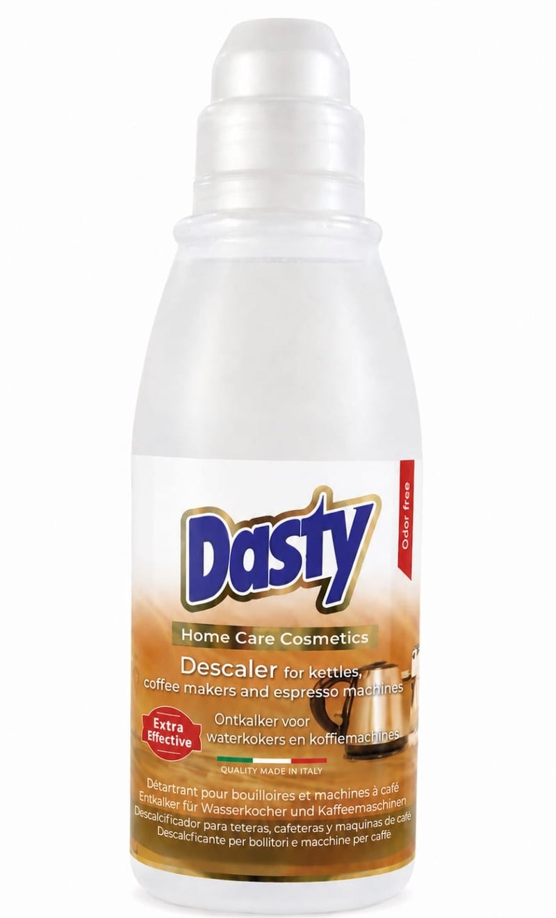 Dasty Professional Descaler for Kettles & Coffee Machines – Italian Formula for Removing Limescale & Improving Appliance Performance - Image 1