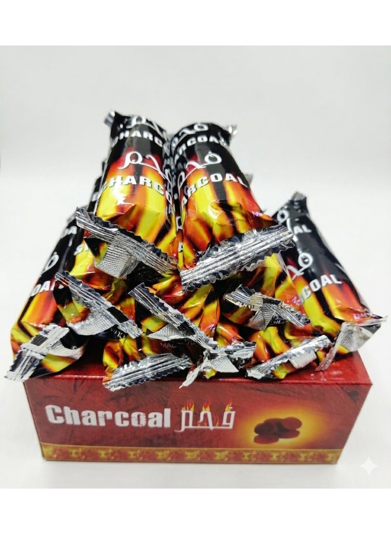 Bakhoor Charcoal 200 Peices | Long Lastting for Bakhoor and Incense | Sheesha and Hooka Coal | Shoala Charcoal - 33 mm (2 Box-Combo Pack) - Image 4