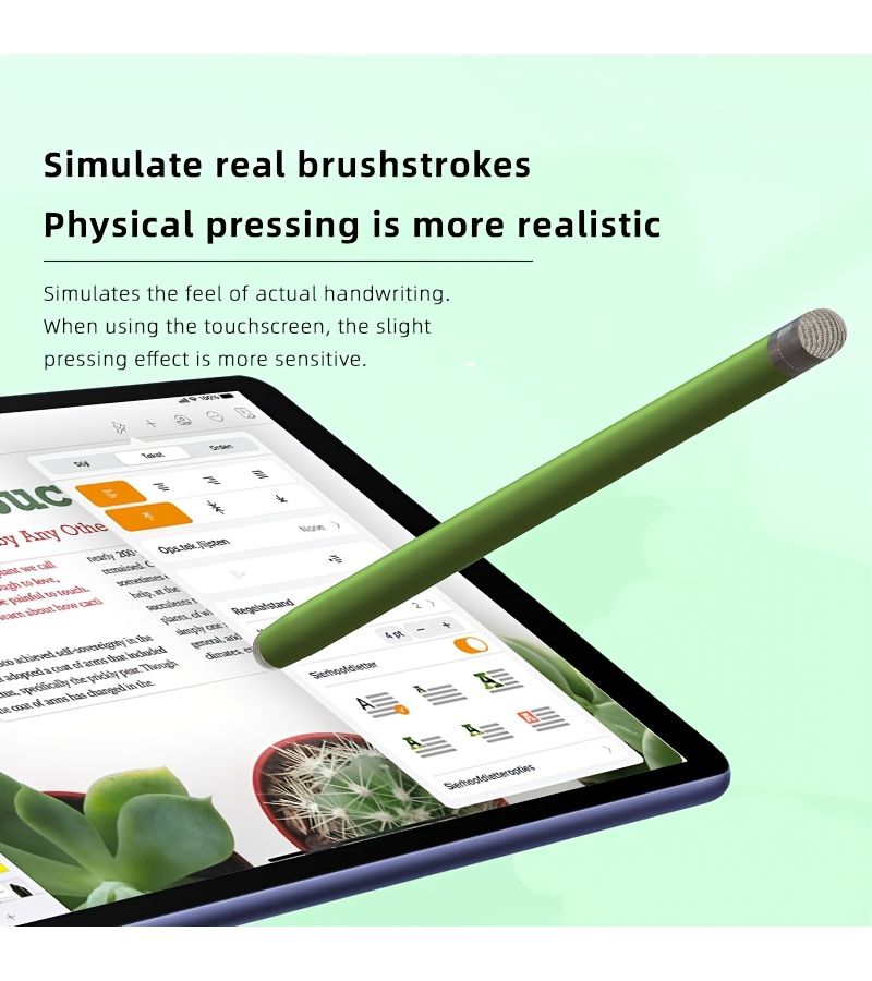 قلمان للشاشات اللمسية 2 في 1 عالي الحساسية مكثف لأجهزة iPad وiPhone وأندرويد وسامسونج والأجهزة اللوحية وأجهزة اللمس الشاملة باللونين الأسود والفضي مع 6 أطراف مطاطية. - Image 4