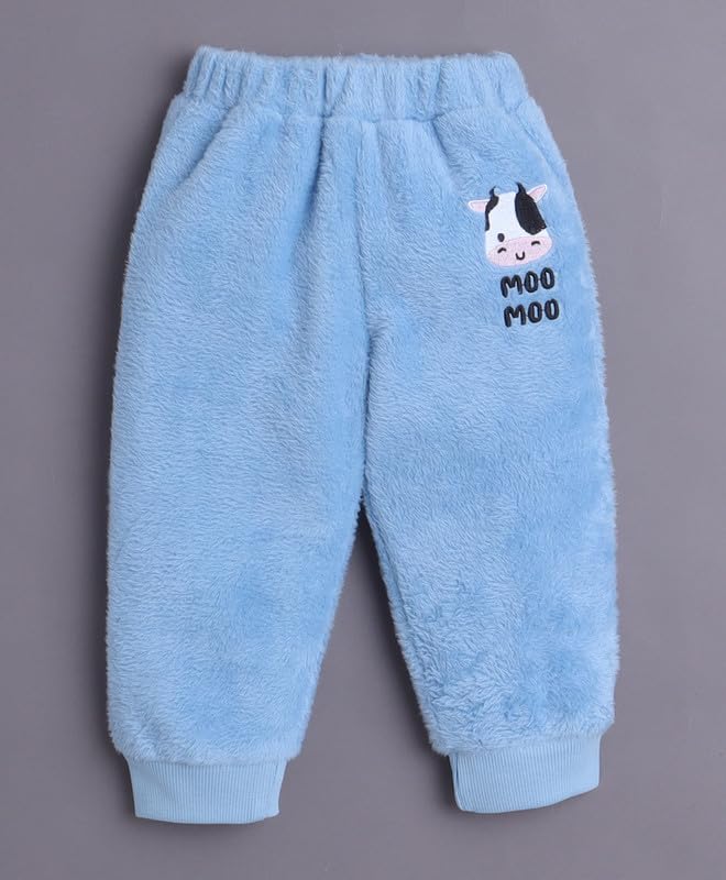 BUMZEE Boys Cotton Full Sleeves Sweatshirt & Jogger Set Blue - 6-12 Months (Peb10908C-blu) - Image 4