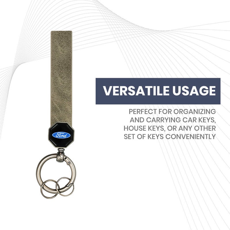 Ford Car Logo Keychain Black – Premium Metal  Key Ring, Heavy-Duty Car Key Holder, Scratch-Resistant Finish, Compact and Stylish Logo Accessory for Car, Home & Office Keys - Image 4