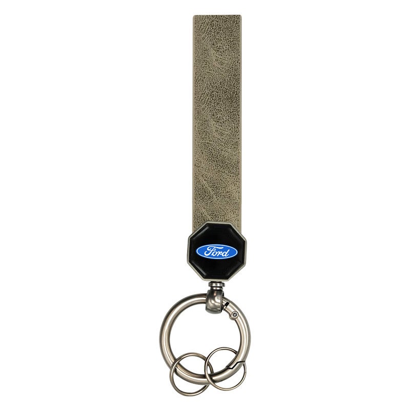 Ford Car Logo Keychain Black – Premium Metal  Key Ring, Heavy-Duty Car Key Holder, Scratch-Resistant Finish, Compact and Stylish Logo Accessory for Car, Home & Office Keys - Image 1