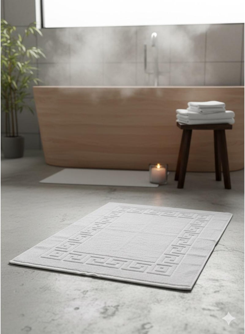 دعاسة حمام  قطن عالي الجودة طقم من قطعتين مقاس (80*50) - Image 1