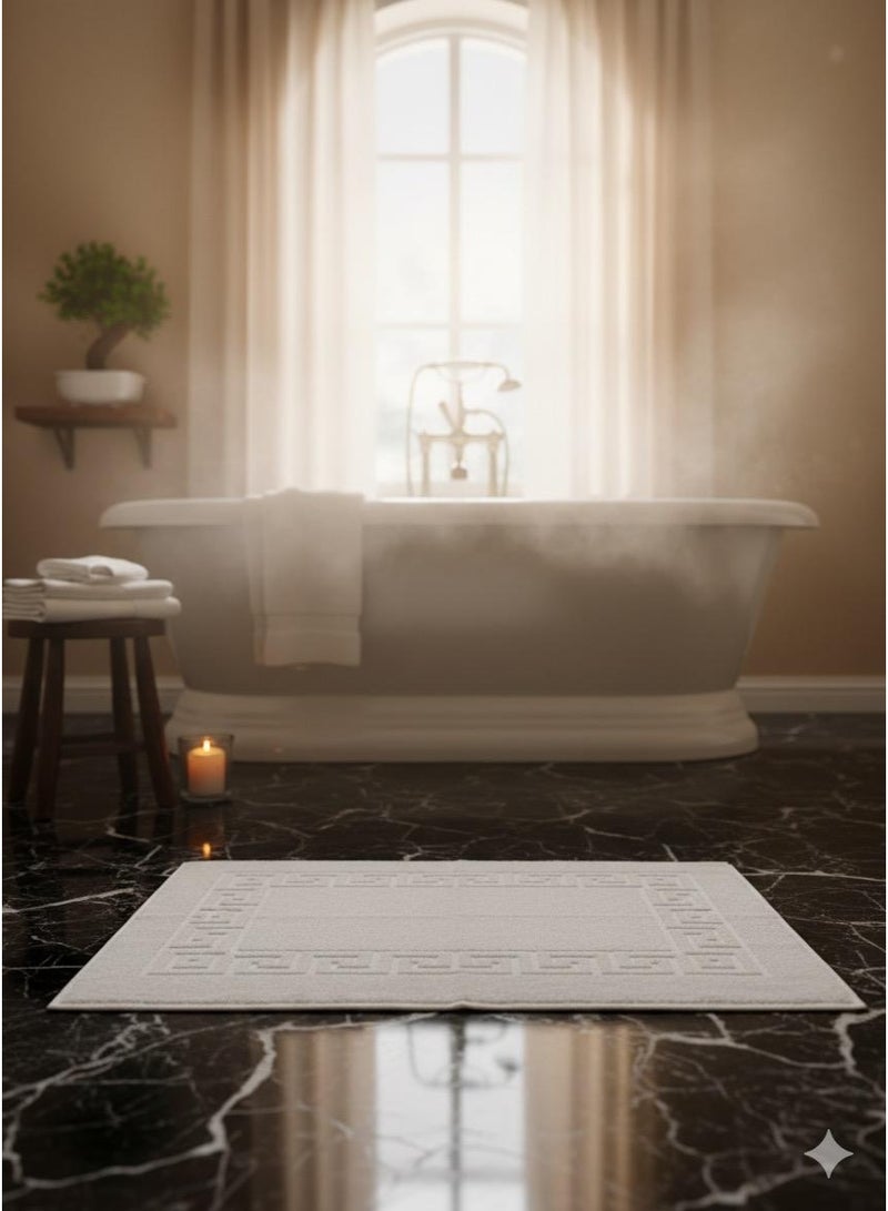 دعاسة حمام  قطن عالي الجودة طقم من قطعتين مقاس (80*50) - Image 2