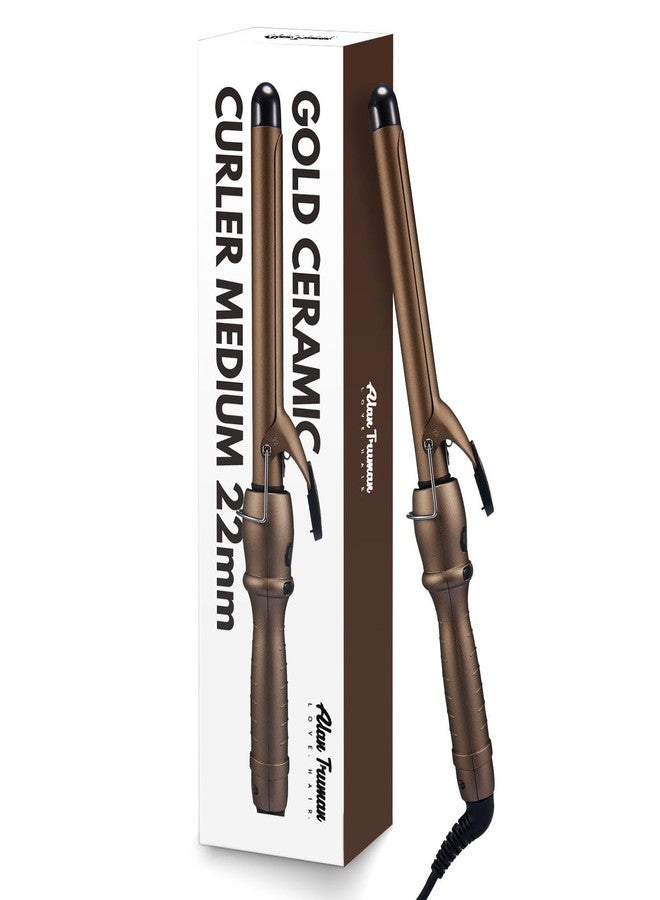 Alan Truman Gold Ceramic Tourmaline Curler - 22mm - Image 3
