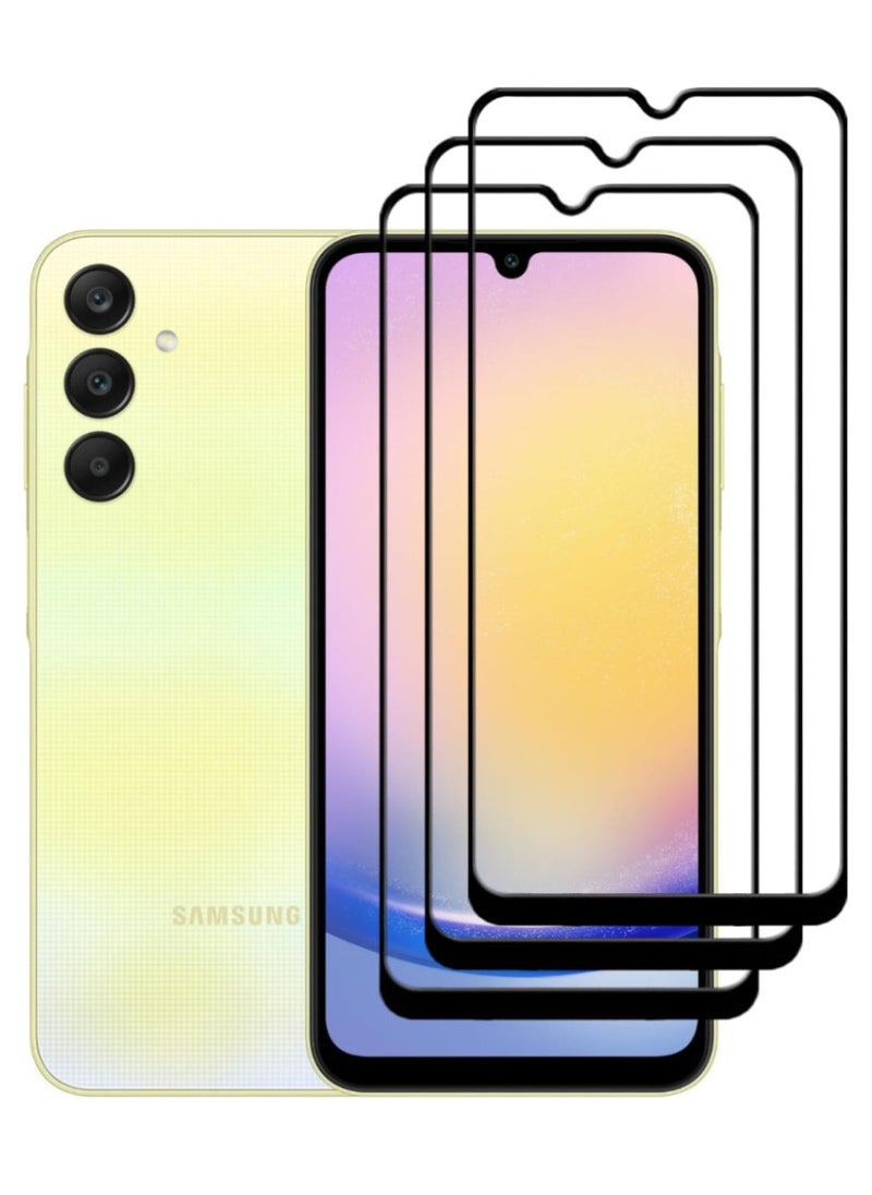 ACLIX 3 Pieces Antistatic ESD Dustproof Premium Quality High Definition Tempered Glass Screen Protector Designed For Samsung Galaxy A25 - Image 1