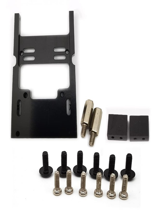 DEVMO Metal Upgrade Steering Servo Fixed Mount Bracket Compatible with WPL B1 B14 B16 B24 B36 RC Car Truck,Black - Image 2
