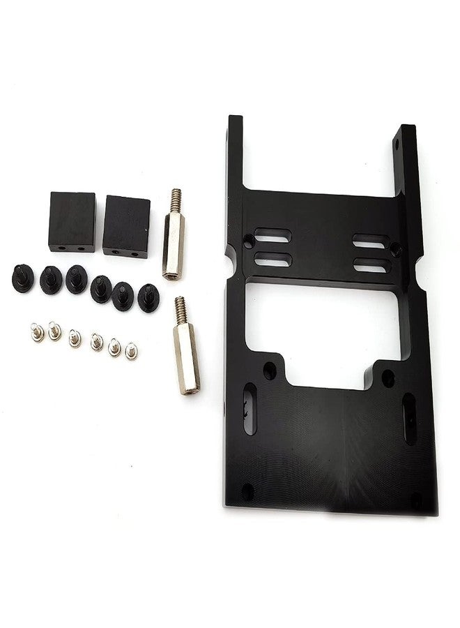 DEVMO Metal Upgrade Steering Servo Fixed Mount Bracket Compatible with WPL B1 B14 B16 B24 B36 RC Car Truck,Black - Image 1