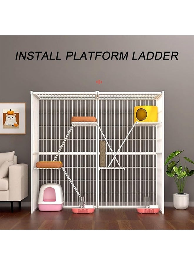 NKX Luxury Cat Cage Villa Cat House with Climbing Frame, Cat Bed,  and Play Area for Multiple Cats - Image 5