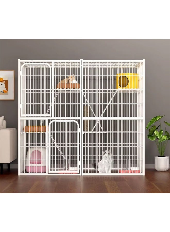 NKX Luxury Cat Cage Villa Cat House with Climbing Frame, Cat Bed,  and Play Area for Multiple Cats - Image 1