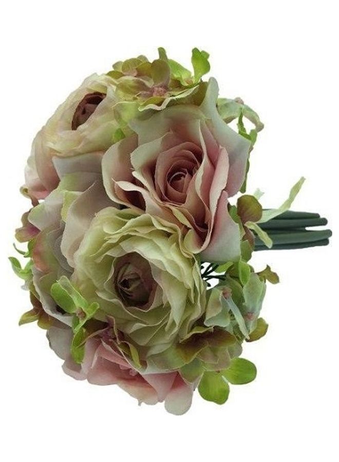 Handsomegift Bouquet Artificial Flowers Multicolour 25x18cm - Image 1