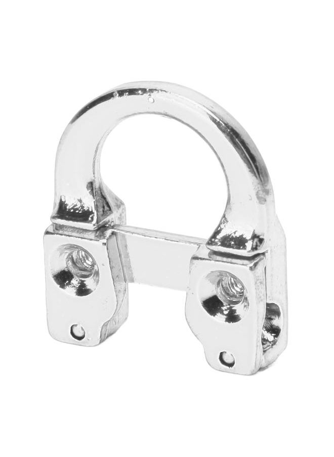 Thoraya Archery Metal D Loop U Shape Ring Metal D Ring Archery Hunting Targeting Shooting Protection Aid Accessories Silver  - Image 5