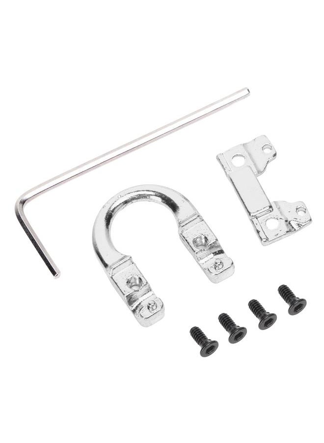 Thoraya Archery Metal D Loop U Shape Ring Metal D Ring Archery Hunting Targeting Shooting Protection Aid Accessories Silver  - Image 1