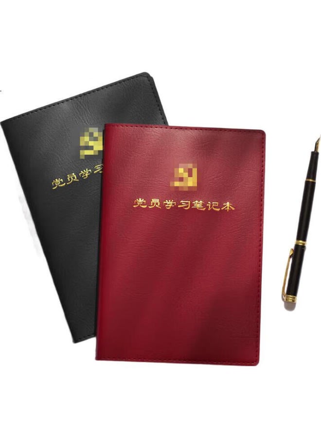 UHOO [Lowest Price Online] Uhoo Party Member Study Notebook, A5/100 Sheets, 10-Pack, Leather Cover Business Notebook For Meetings And Journaling, Reddish-Brown, 0007 - Image 1