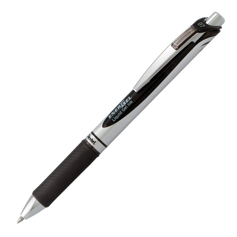 Pentel EnerGel RTX Liquid Gel Ink Pens, (0.7mm), Medium Line, Black Ink, Pack of 3 (BL77BP3A) - Image 2