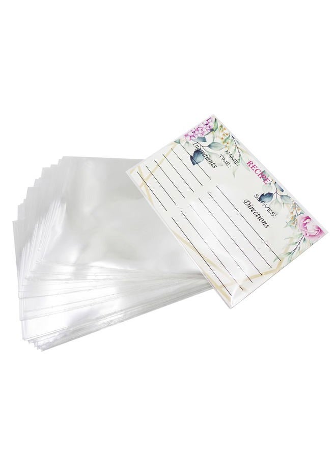 tutata 4x6 Inches Recipe Card Protectors, Recipe Card Covers, Set of 100 - Image 5