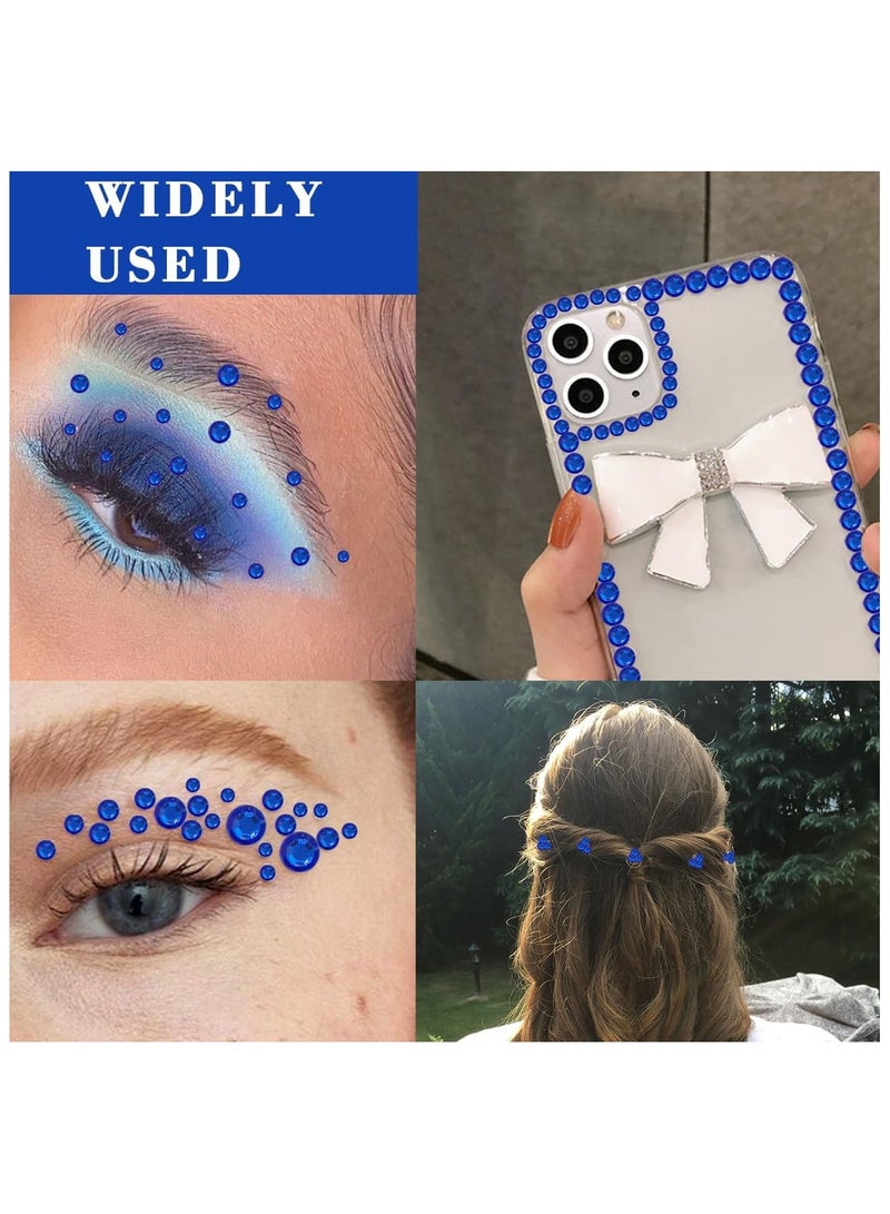 1799 Pcs 4 Sheets Rhinestone Stickers 3/4/5/6 mm Self Adhesive Rhinestones Gems for Face Eyes Makeup Hair Body - Image 4