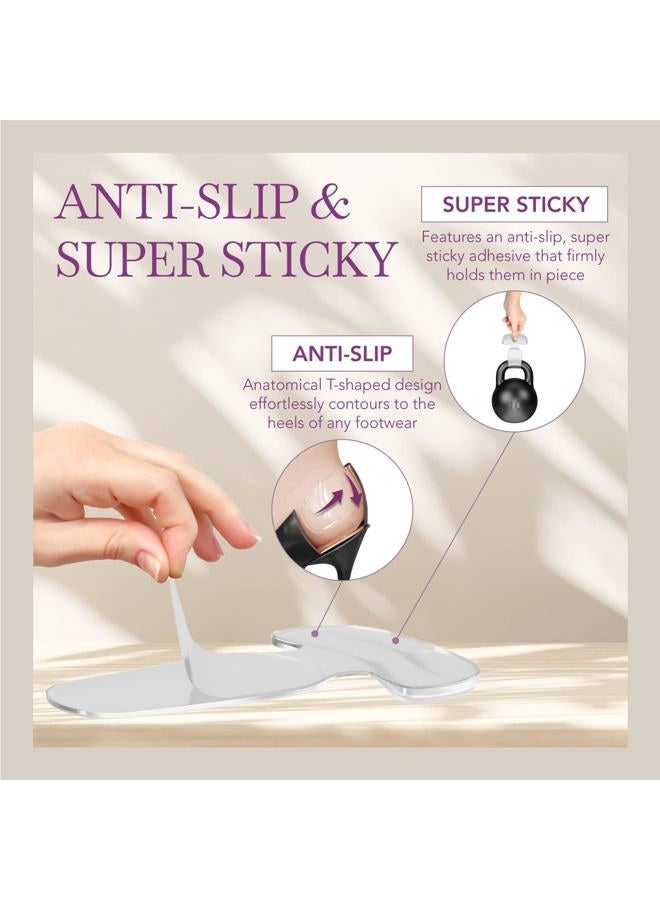 Ballotte Heel Pads for Shoes, Silicone Heel Protectors, Soft Silicone Shoe Inserts for Big Shoes, Alleviates Slipping & Discomfort, Comfortable Cushioning for High Heels, 8-Pack Multicolor (Natural) - Image 4