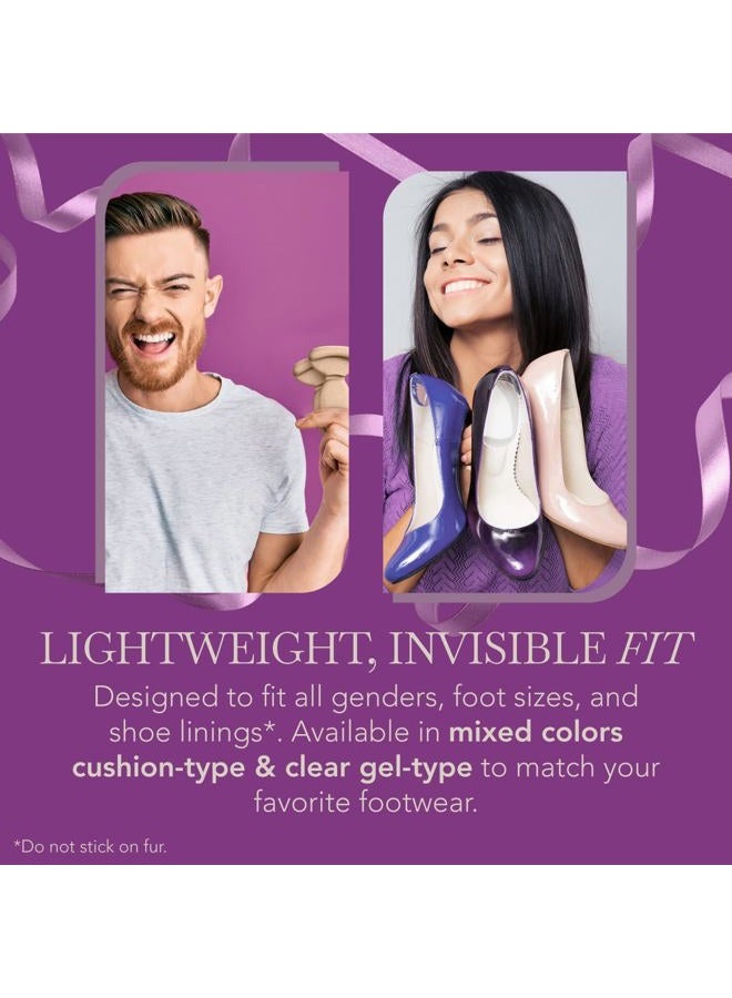 Ballotte Heel Pads for Shoes, Silicone Heel Protectors, Soft Silicone Shoe Inserts for Big Shoes, Alleviates Slipping & Discomfort, Comfortable Cushioning for High Heels, 8-Pack Multicolor (Natural) - Image 5