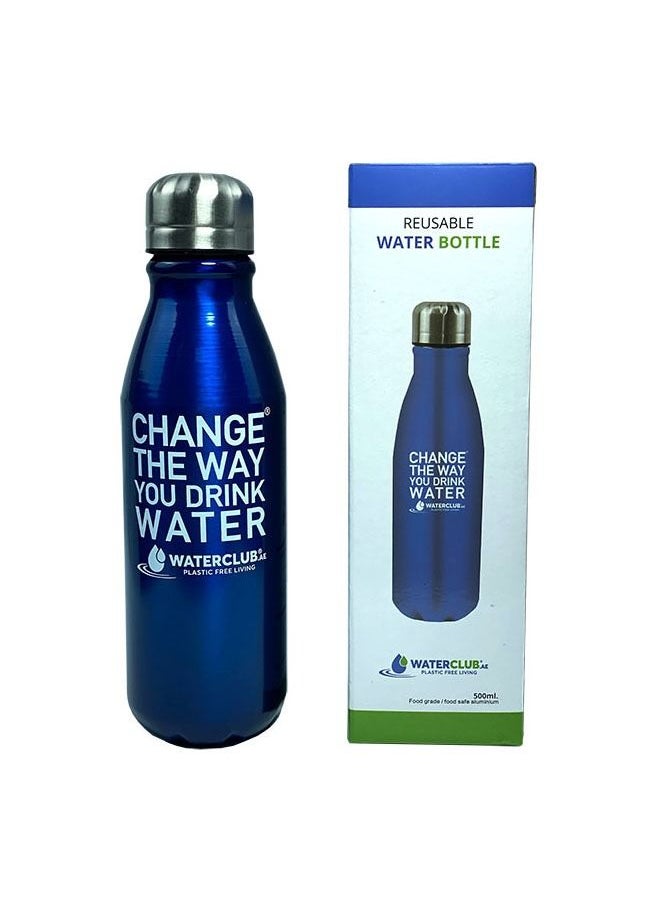 WaterClub Reusable Water Bottle Blue  - Image 1