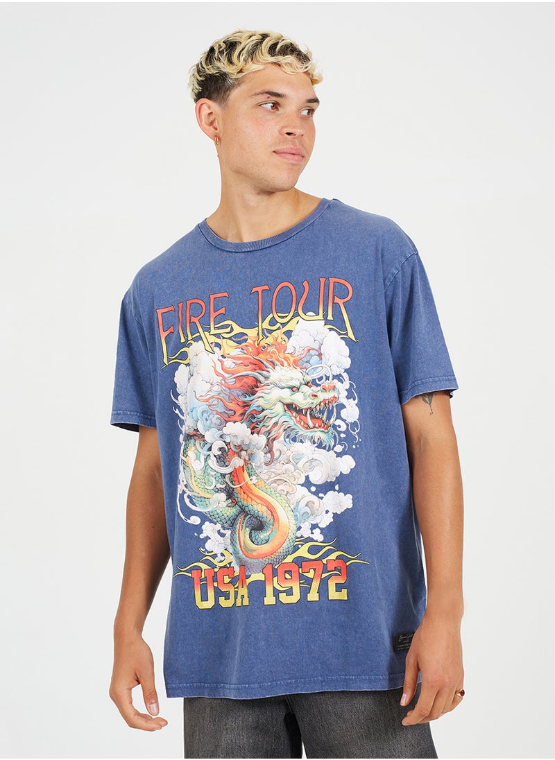 BRAVE SOUL Graphic Print T-Shirt  - Image 1