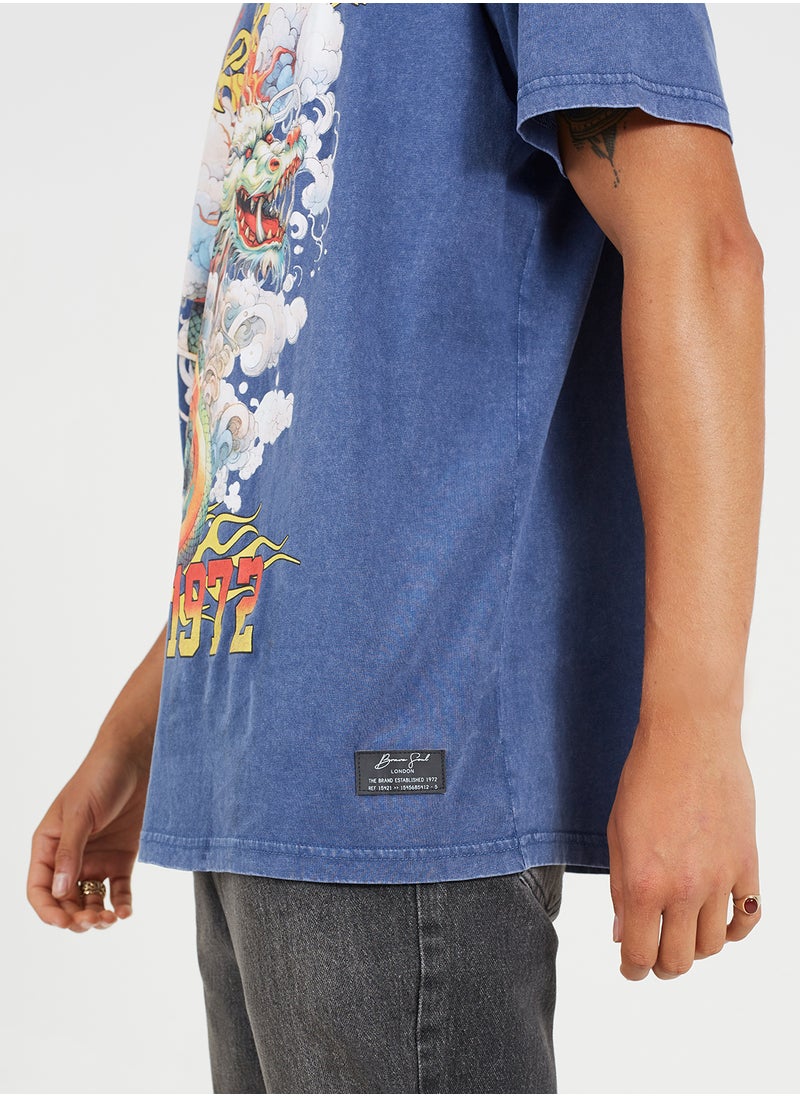 BRAVE SOUL Graphic Print T-Shirt  - Image 2