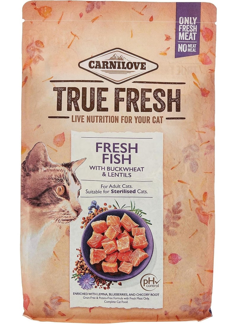 CARNILOVE Carnilove True Fresh Fish for Adult Cats Dry Food 1.8KG - Image 1