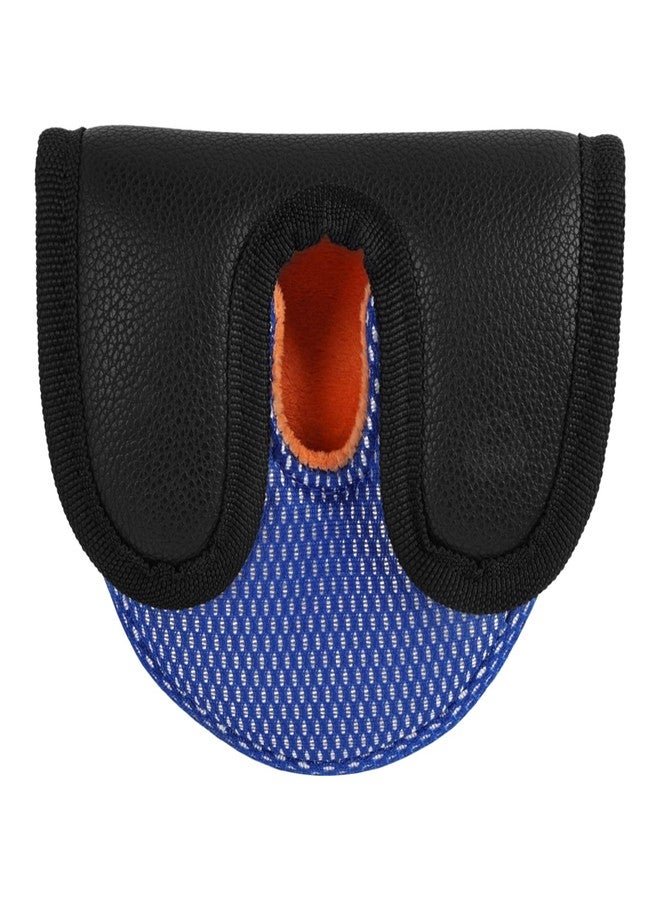 Andux Gold PU Putter Cover Golf Putter Head Covers for Center Shaft Putter MT/TG34 (Black/Blue) - Image 1